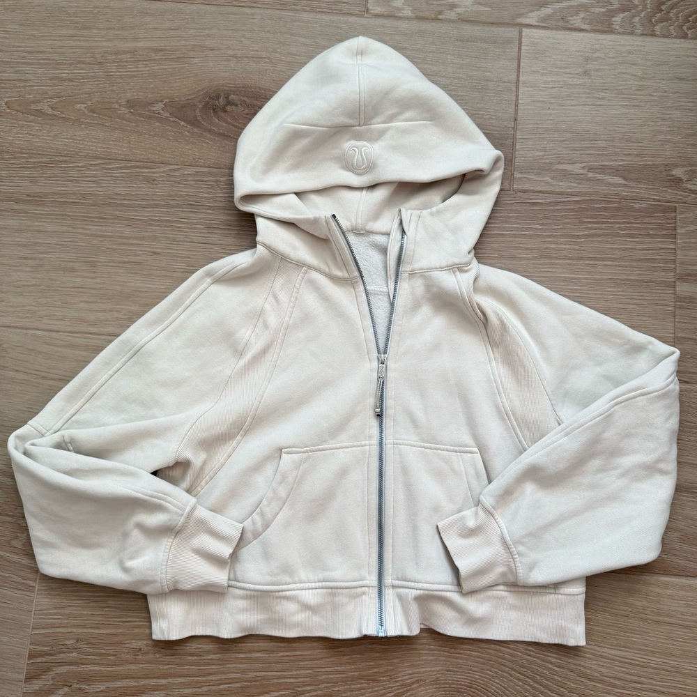 Lululemon Scuba Oversized Full-Zip Hoodie - Bone